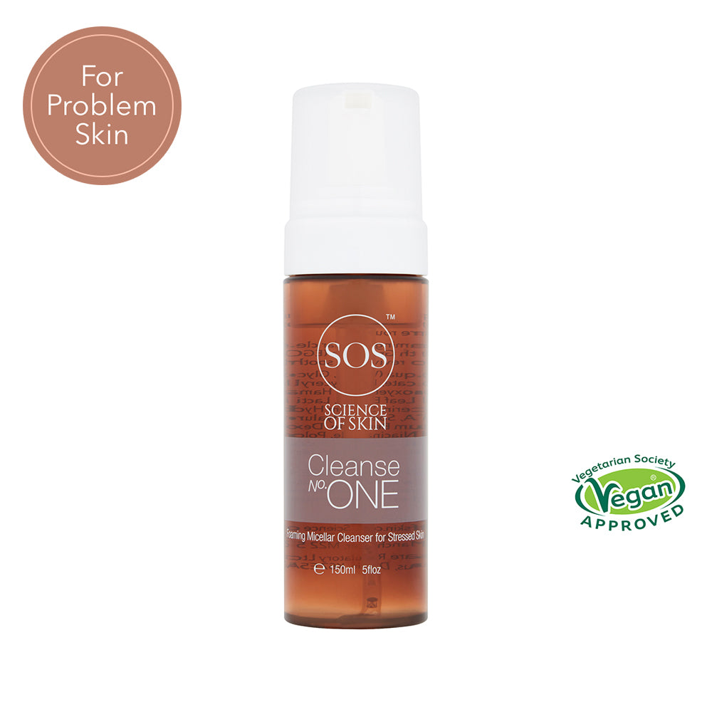 Cleanse No. One formulated to gently cleanse your problems away without stripping your skin of its natural protective barrier